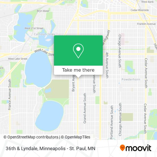 36th & Lyndale map