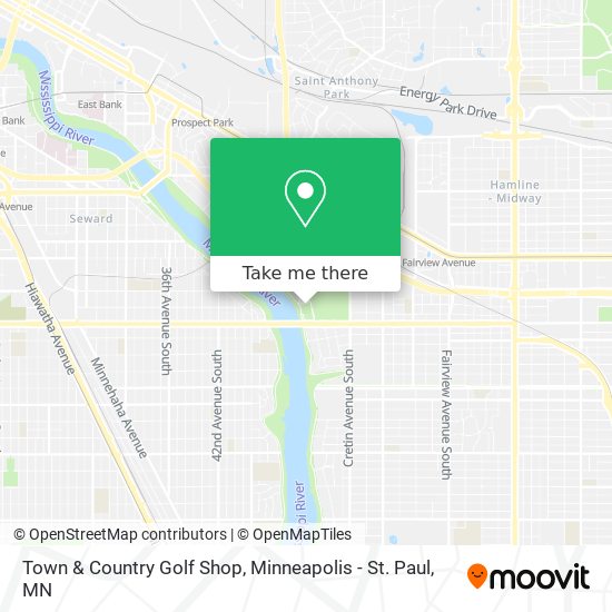 Town & Country Golf Shop map
