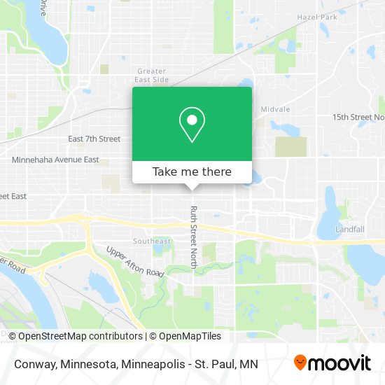 Mapa de Conway, Minnesota