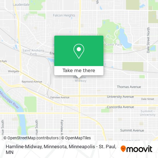 Mapa de Hamline-Midway, Minnesota