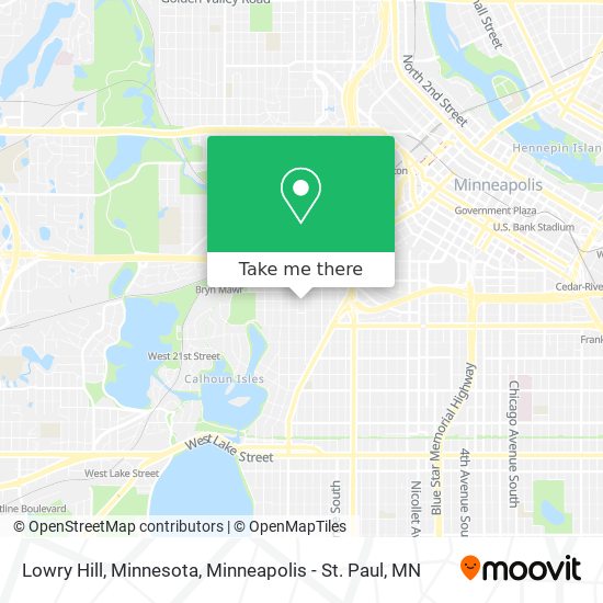 Mapa de Lowry Hill, Minnesota