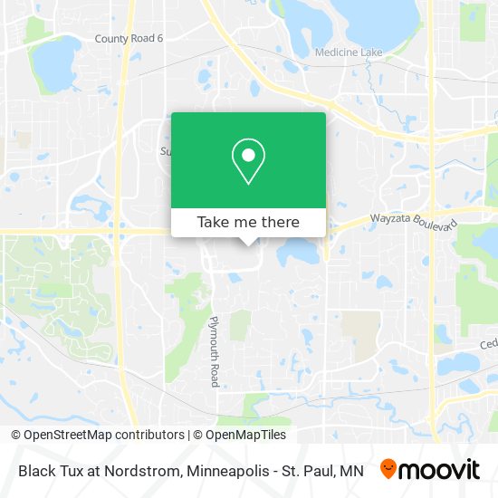 Black Tux at Nordstrom map