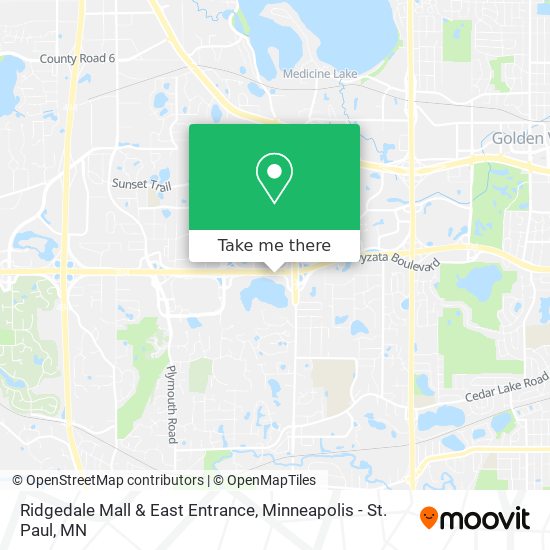 Ridgedale Mall & East Entrance map