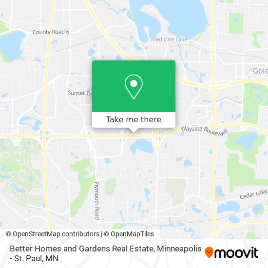Mapa de Better Homes and Gardens Real Estate