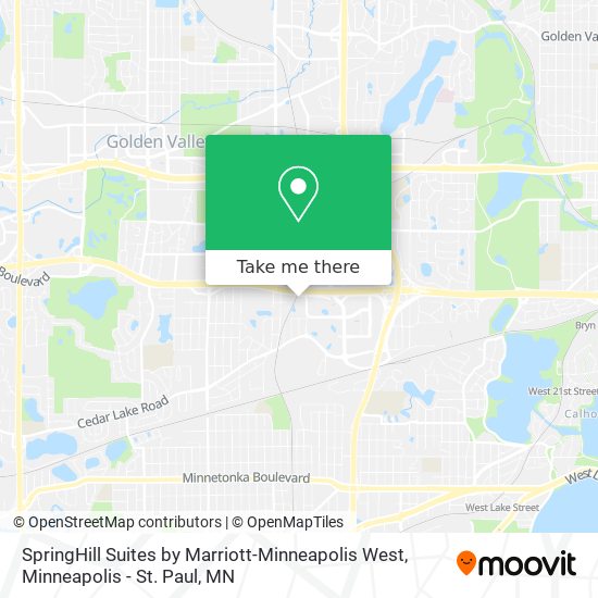 SpringHill Suites by Marriott-Minneapolis West map