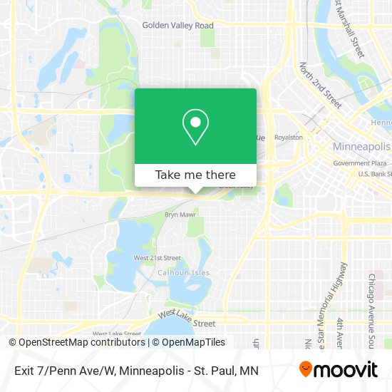 Mapa de Exit 7/Penn Ave/W