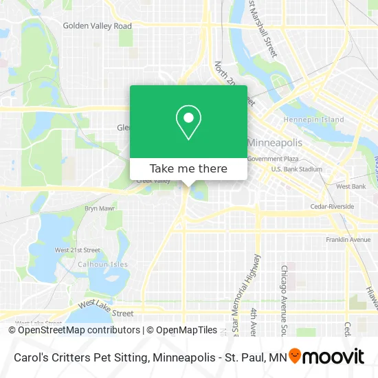 Carol's Critters Pet Sitting map