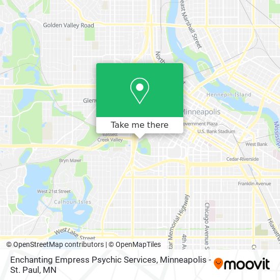Enchanting Empress Psychic Services map