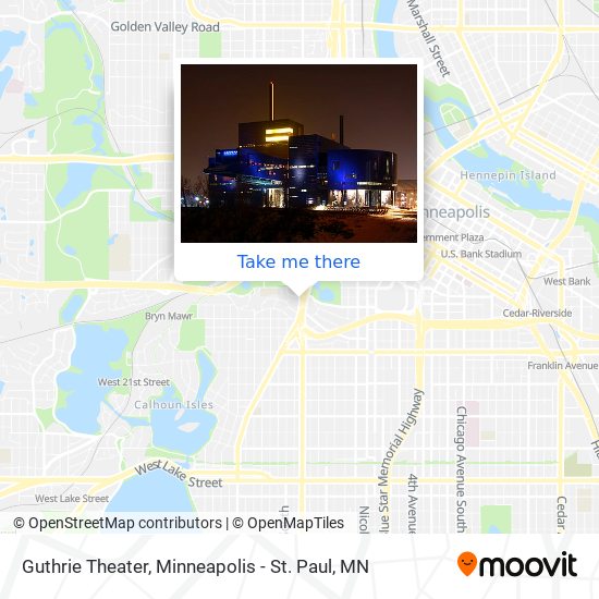 Guthrie Theater map