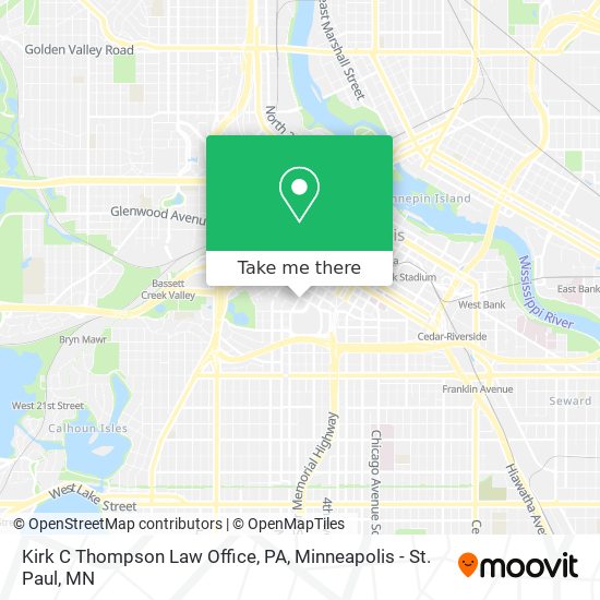 Kirk C Thompson Law Office, PA map