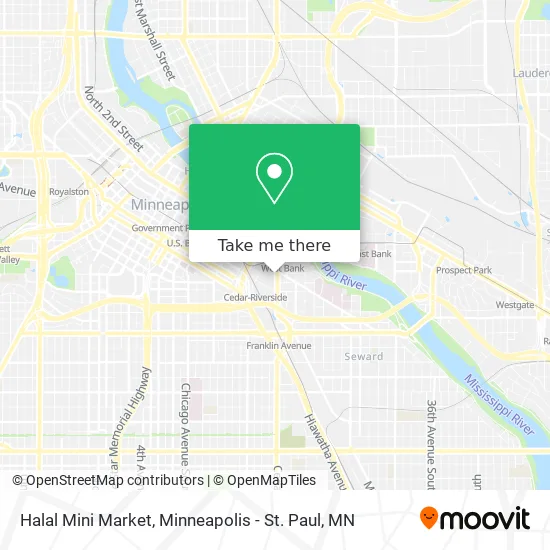 Mapa de Halal Mini Market