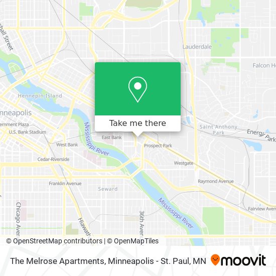 The Melrose Apartments map