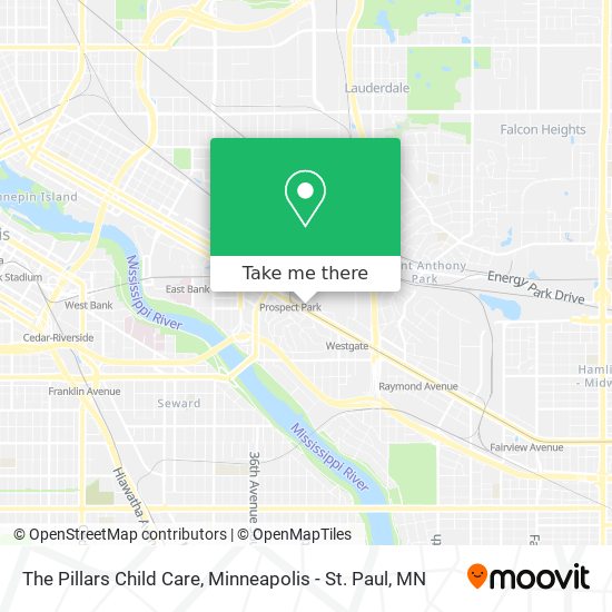 The Pillars Child Care map