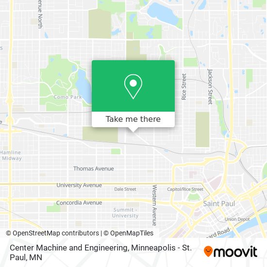 Mapa de Center Machine and Engineering