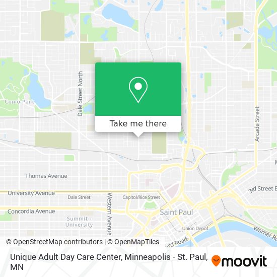 Unique Adult Day Care Center map
