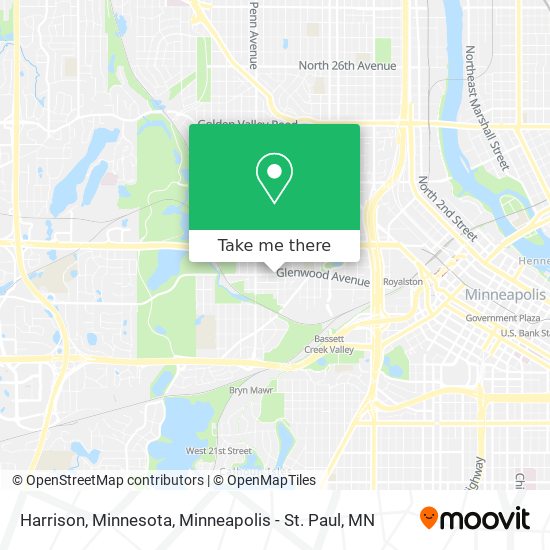 Harrison, Minnesota map