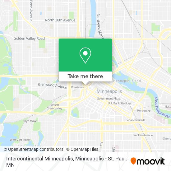 Intercontinental Minneapolis map