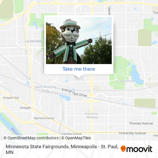 Mapa de Minnesota State Fairgrounds