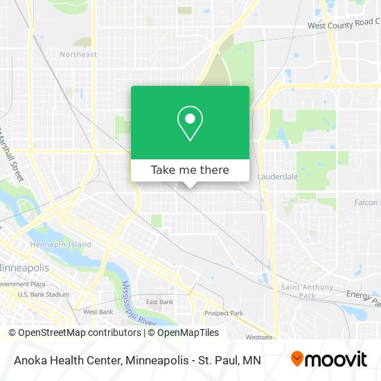 Mapa de Anoka Health Center