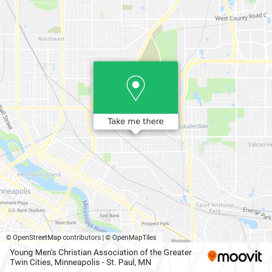 Young Men's Christian Association of the Greater Twin Cities map