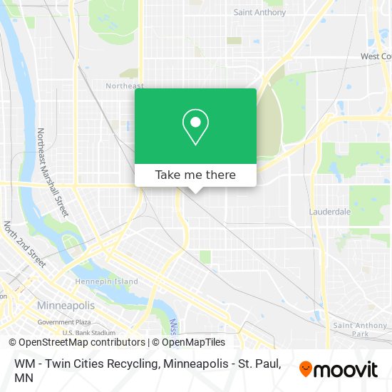 Mapa de WM - Twin Cities Recycling