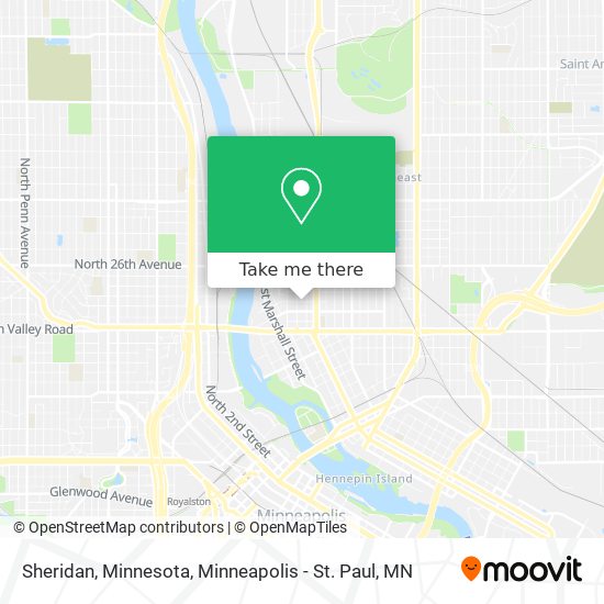 Mapa de Sheridan, Minnesota