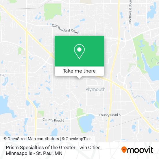 Prism Specialties of the Greater Twin Cities map