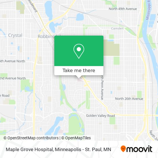 Maple Grove Hospital map