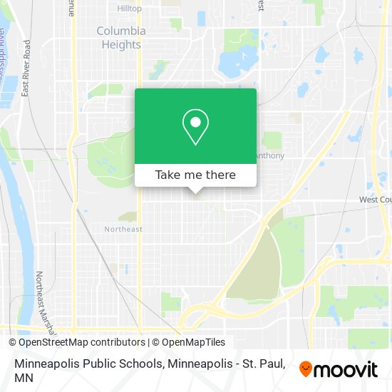 Mapa de Minneapolis Public Schools