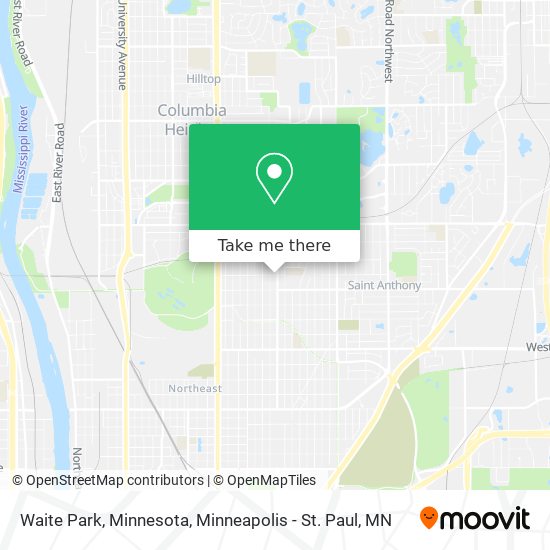 Mapa de Waite Park, Minnesota