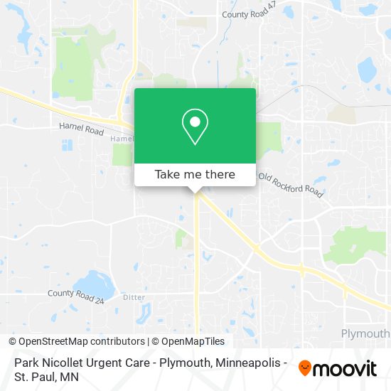 Mapa de Park Nicollet Urgent Care - Plymouth