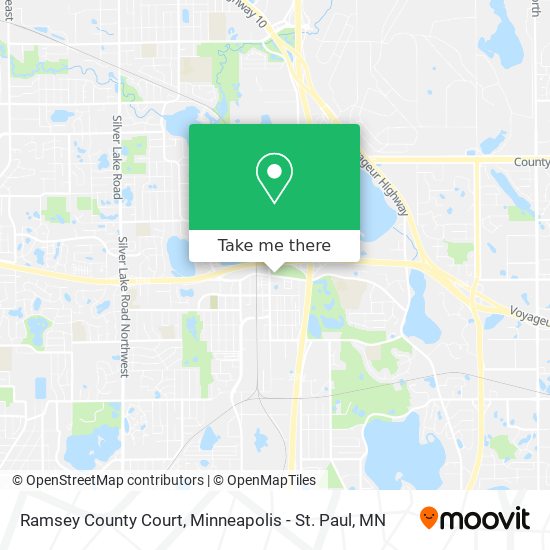 Mapa de Ramsey County Court