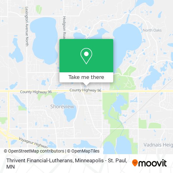 Mapa de Thrivent Financial-Lutherans