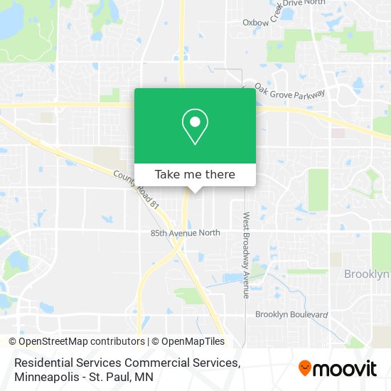 Residential Services Commercial Services map