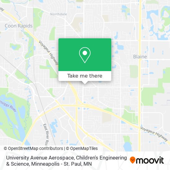 University Avenue Aerospace, Children's Engineering & Science map