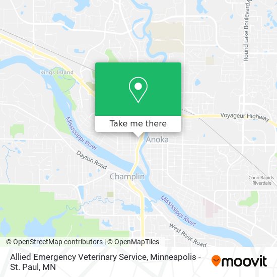 Allied Emergency Veterinary Service map