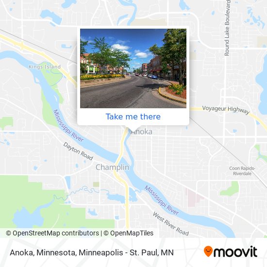Anoka, Minnesota map