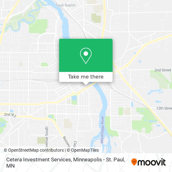 Mapa de Cetera Investment Services