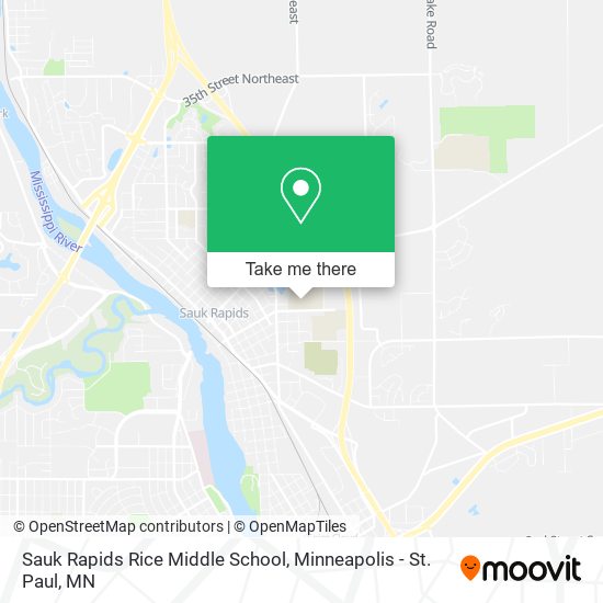 Sauk Rapids Rice Middle School map