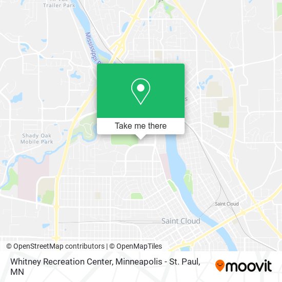 Whitney Recreation Center map