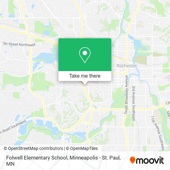 Mapa de Folwell Elementary School