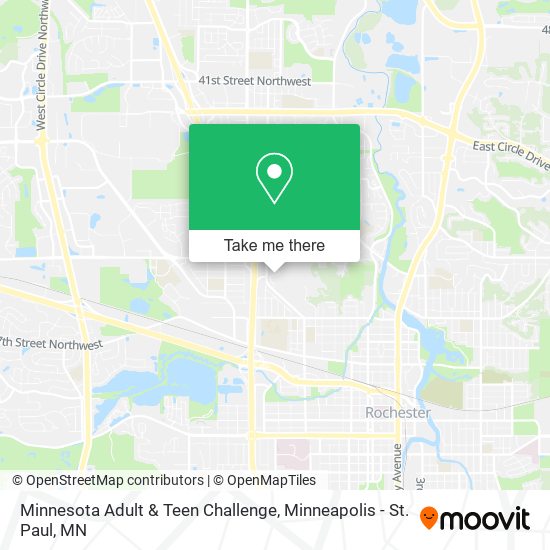 Minnesota Adult & Teen Challenge map