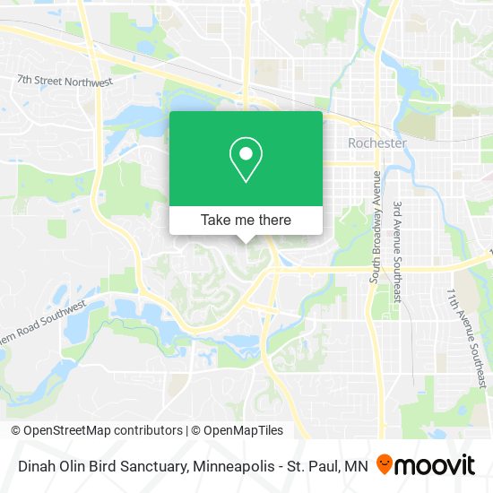 Dinah Olin Bird Sanctuary map