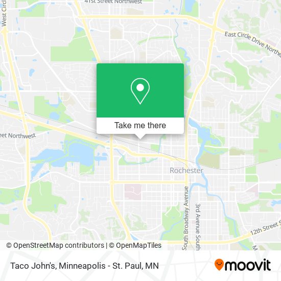 Taco John's map