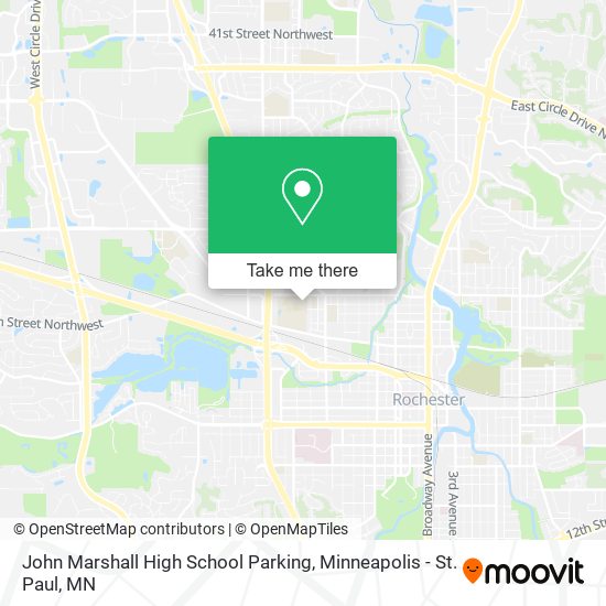 John Marshall High School Parking map