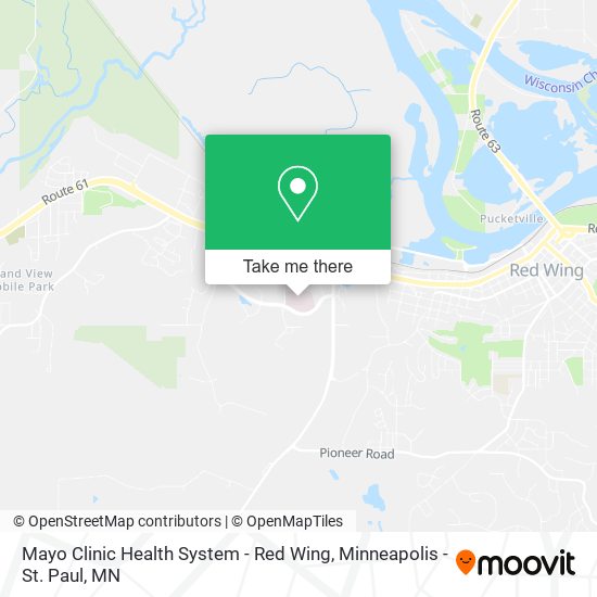 Mayo Clinic Health System - Red Wing map