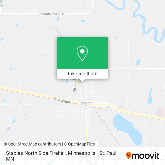 Mapa de Staples North Side Firehall
