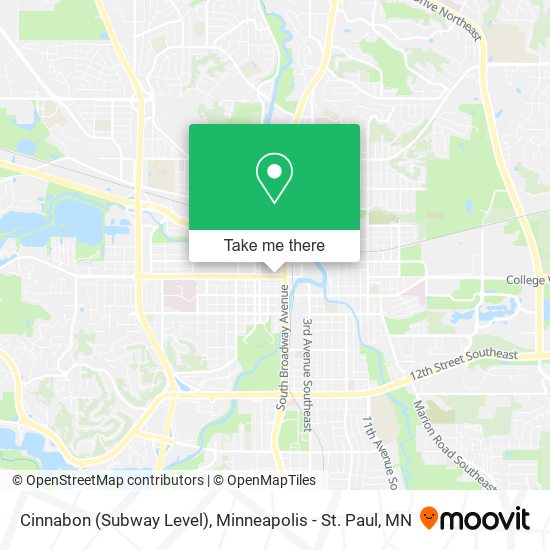 Cinnabon (Subway Level) map