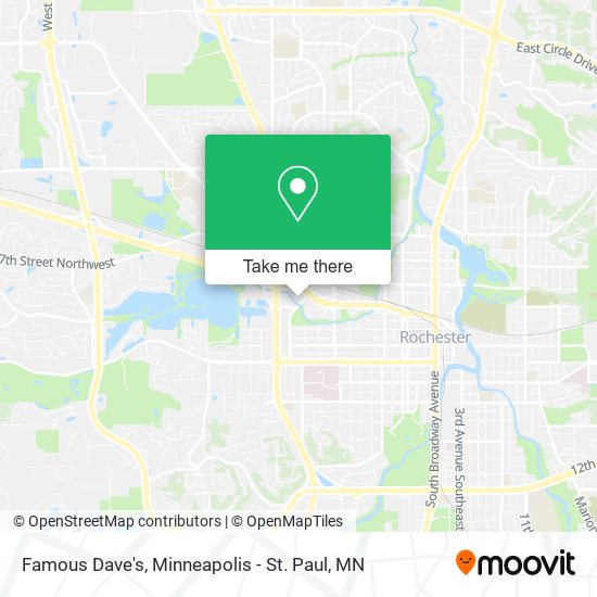 Famous Dave's map