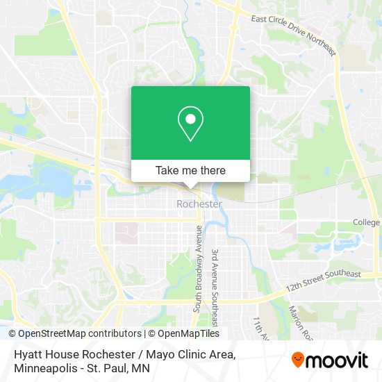 Mapa de Hyatt House Rochester / Mayo Clinic Area
